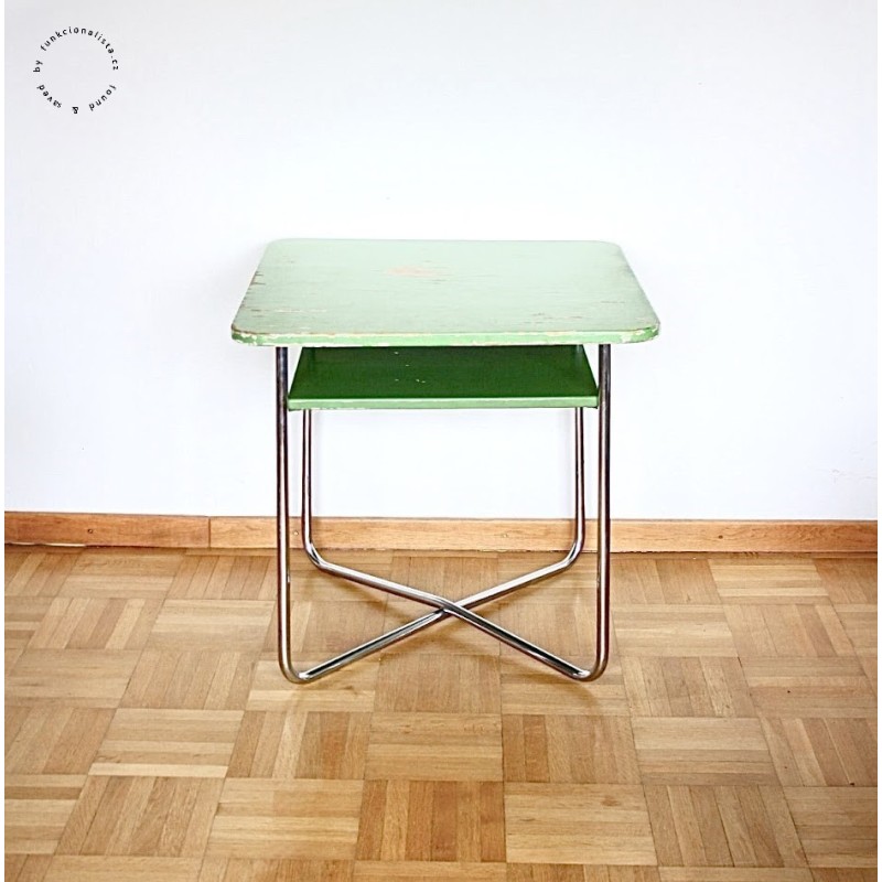 Vintage functionalist side table by Vichr