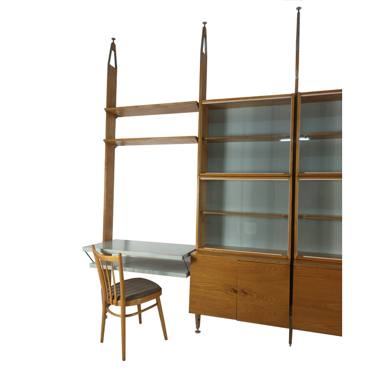 Set of 6 vintage modular wall unit by Jitona, Czechoslovakia 1960s