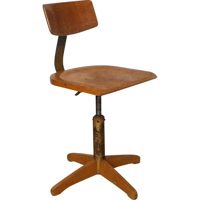 Model 350 Industrial Swivel Chair by Ama Elastik - 1950s