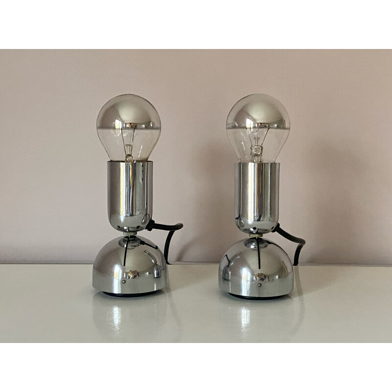 Coppia di lampade da tavolo vintage di Ingo Maurer per M. Design, Germania