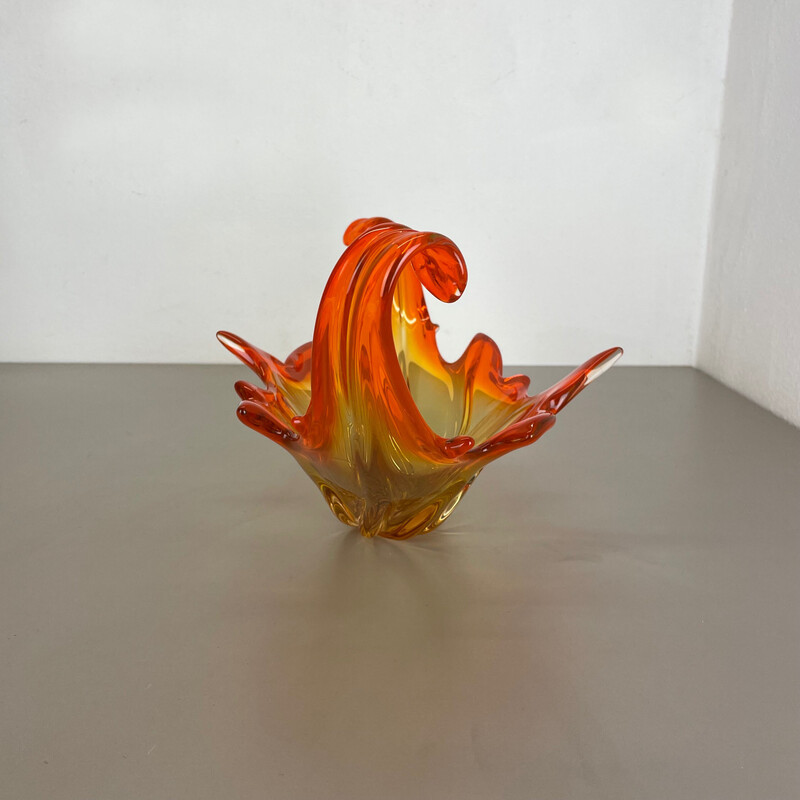 Vintage Murano glass centerpiece, Italy 1970s