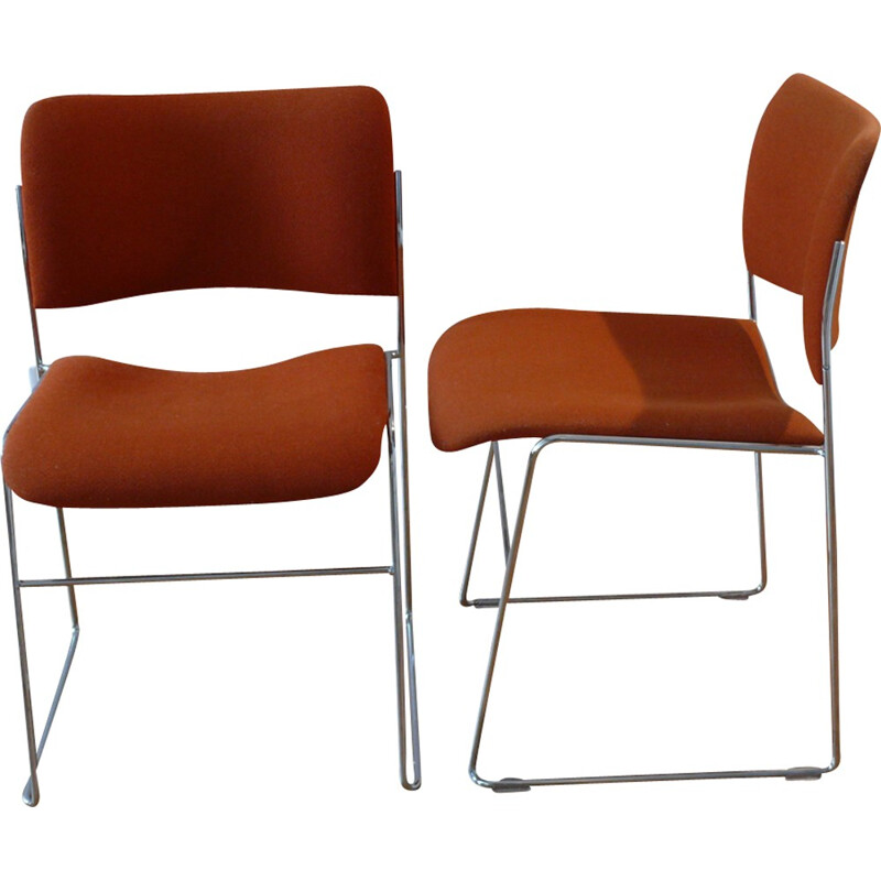 Pair of 404 Howe chairs, David Rowland - 1960s