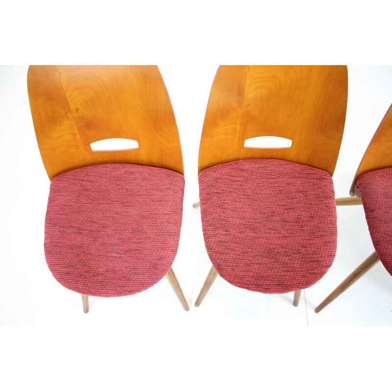 Ensemble de 4 chaises vintage par Frantisek Jirak pour Tatra, Tchécoslovaquie 1960