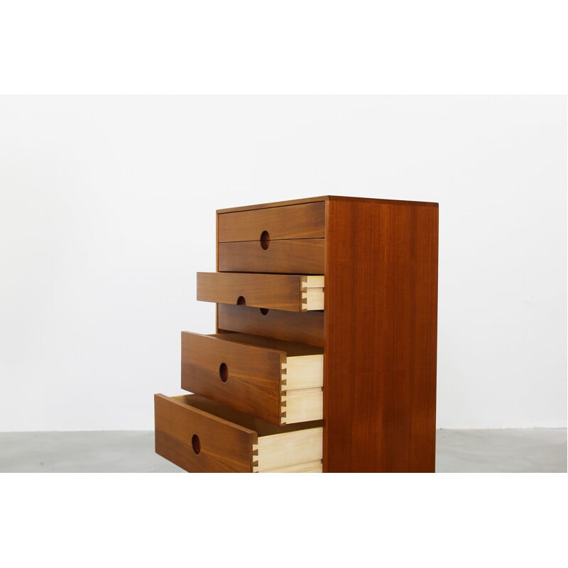 Vintage chest of drawers in teak by Aksel Kjersgaard for Odder - 1960s