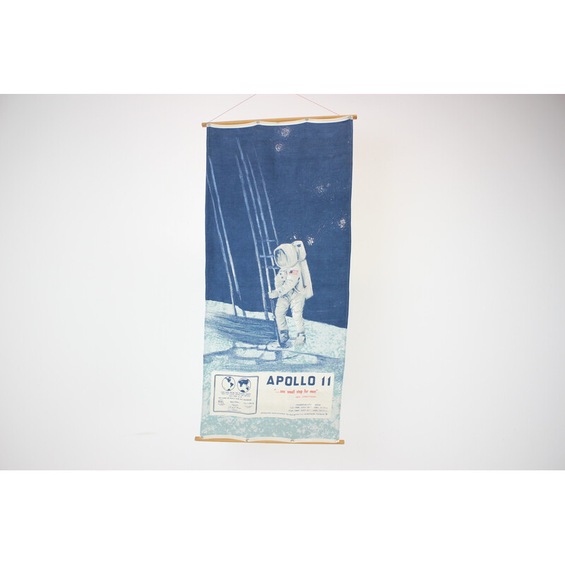 Vintage Neil Armstrong nasa vtg Apollo 11 fabric wall decoration