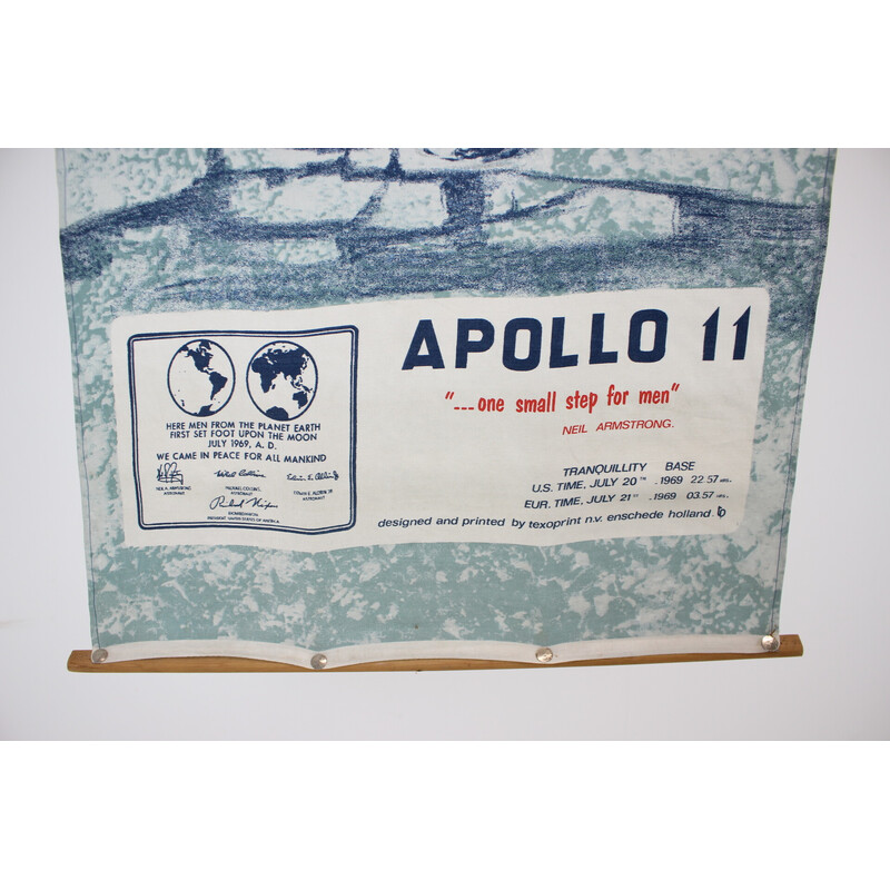 Vintage Neil Armstrong nasa vtg Apollo 11 fabric wall decoration