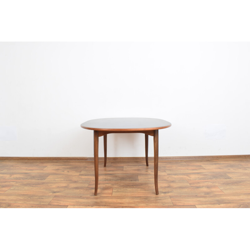 Modelo de mesa de teca sueca "Ovalen" de Carlm Malmsten para Mobel Komponerad Av, 1950s