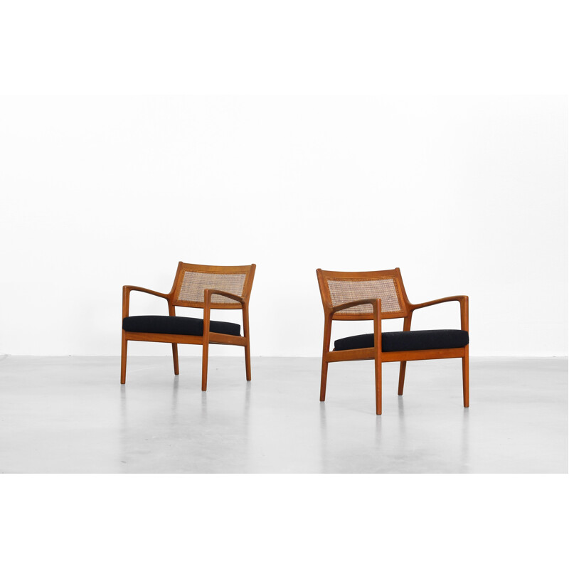 JOC Mobler Pair of F139 lounge chairs, Karl Erik Ekselius - 1960s