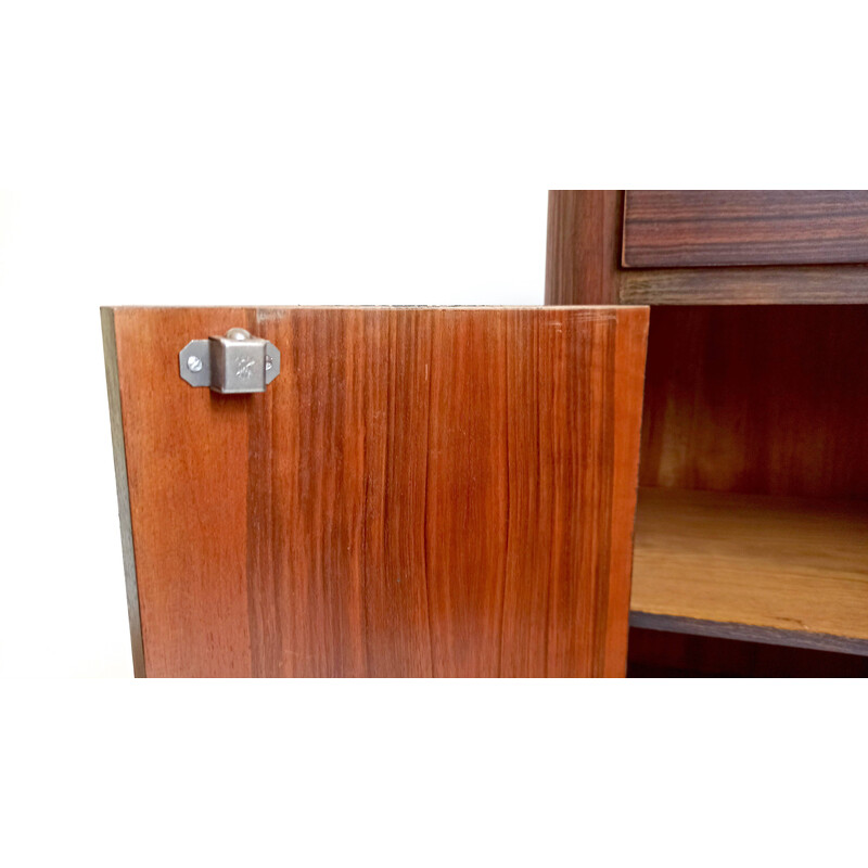 Vintage Art Deco Macassar wood storage cabinet