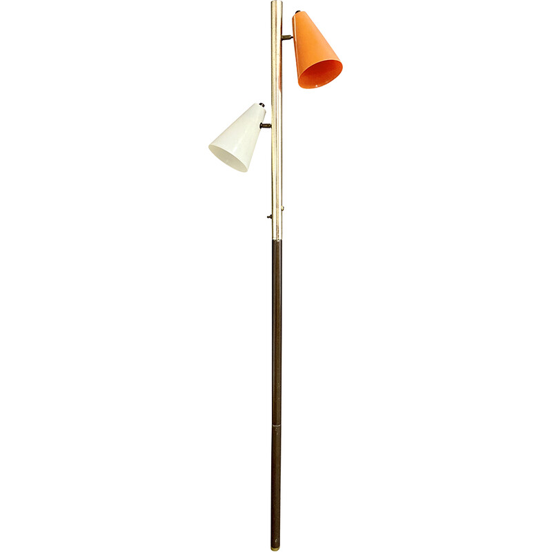 Vintage metal floor lamp, Usa 1950s