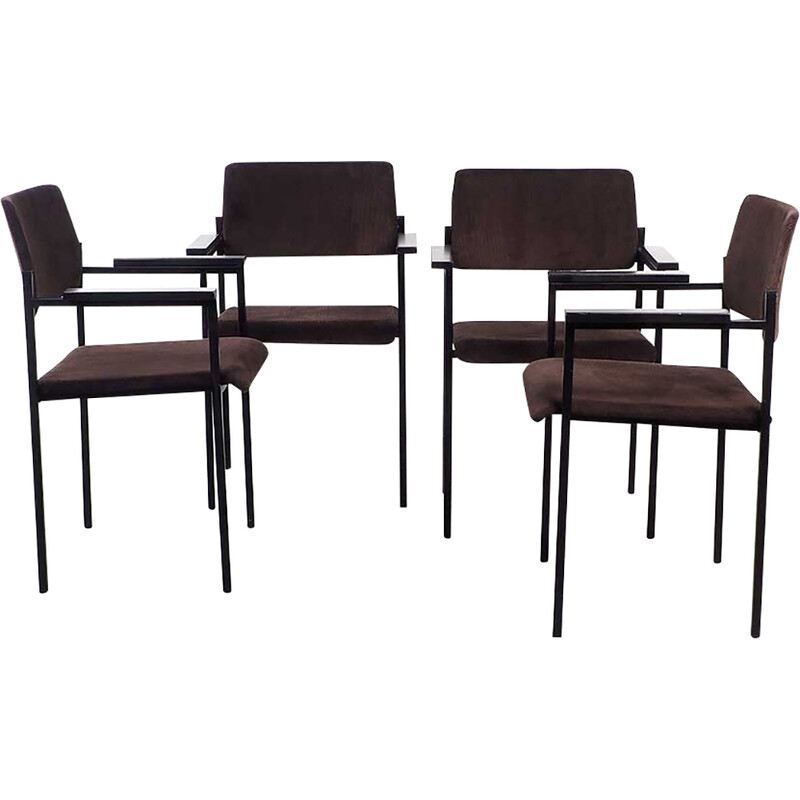 Conjunto de 4 cadeiras Thonet vintage, década de 1960