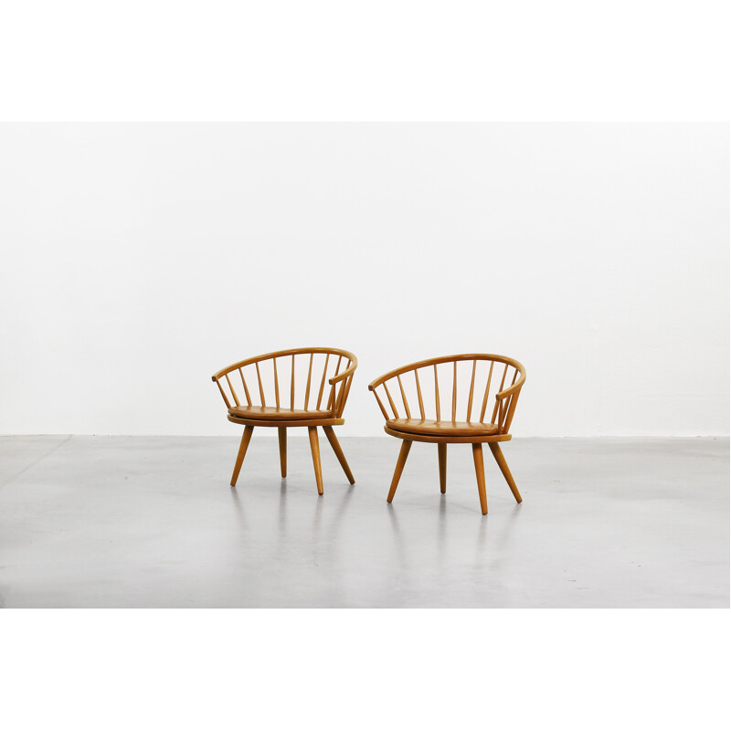 Pair of Stolab Lounge Chairs, Yngve Ekström - 1950s