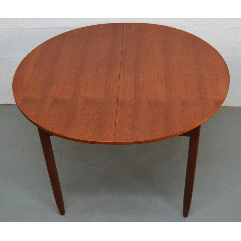 Mid-Century Teak Extendable Circular Table - 1950s