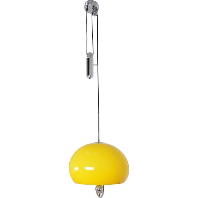 Vintage pendant lamp with adjustable counterweight, 1970