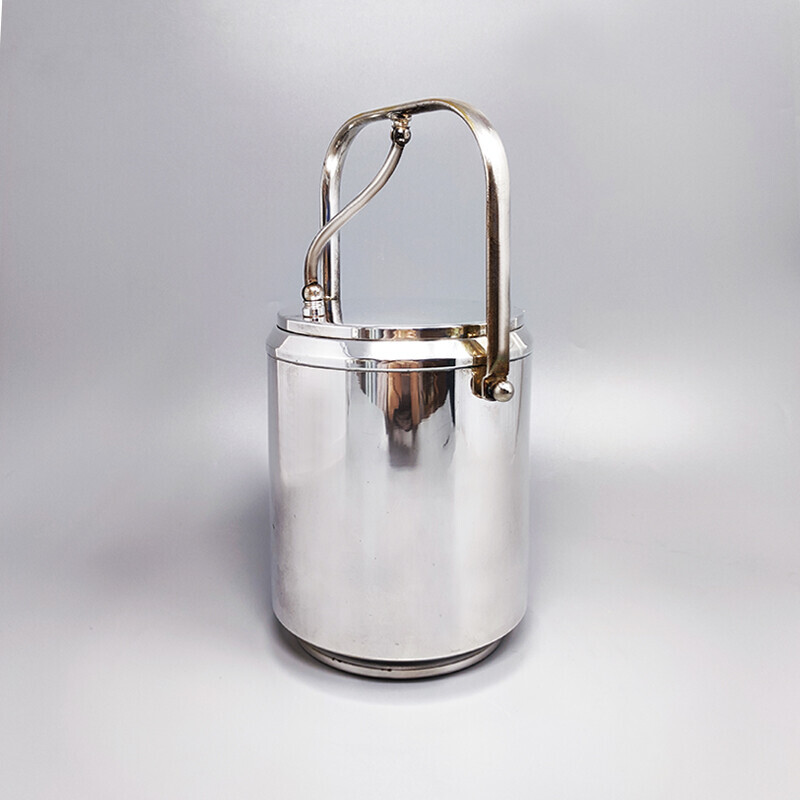 Vintage ice bucket by Aldo Tura for Macabo, Italy 1960s