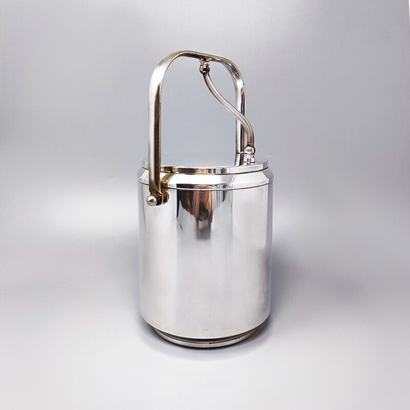 Vintage ice bucket by Aldo Tura for Macabo, Italy 1960s