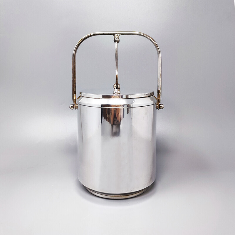 Vintage ice bucket by Aldo Tura for Macabo, Italy 1960s