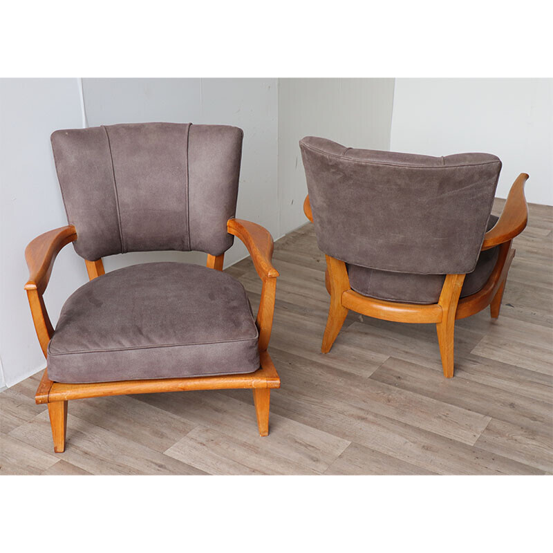 Ein Paar Vintage-Sessel von Etienne Henri Martin für Steiner, 1950