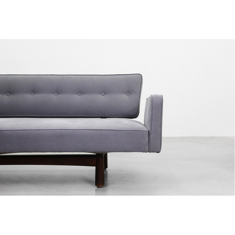 3 zits DUX grijze sofa, Edward Wormley - 1960