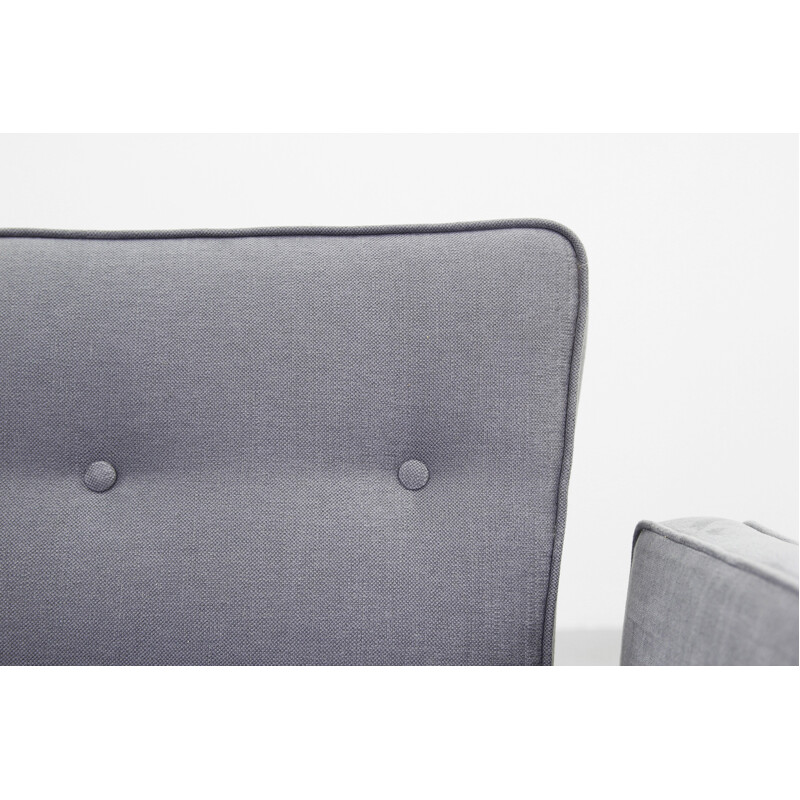 3 zits DUX grijze sofa, Edward Wormley - 1960