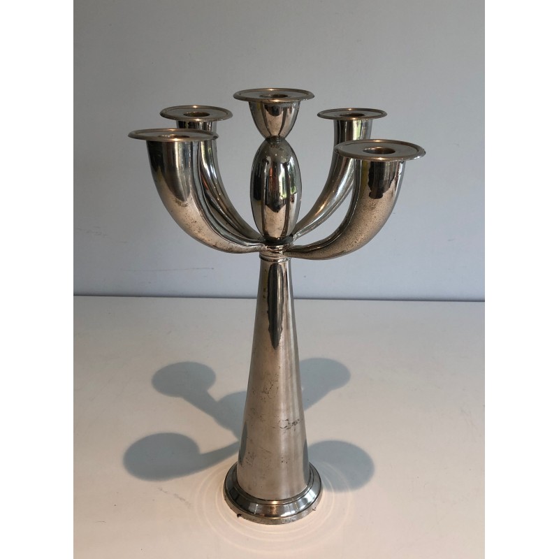 Candelabro prateado Vintage, 1970