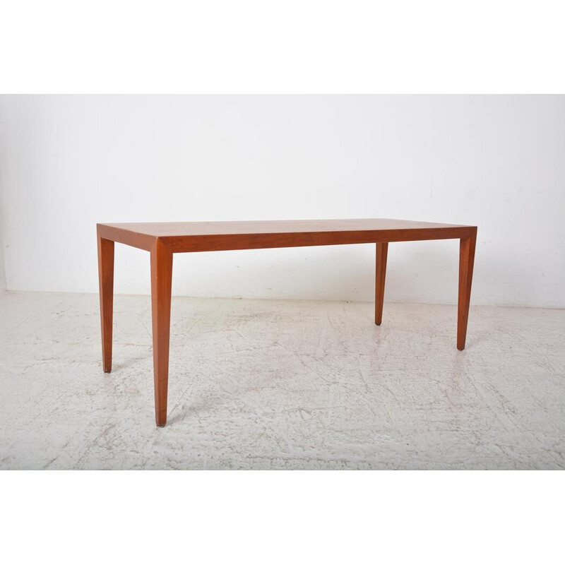 Table basse vintage en teck de Severin Hansen pour Haslev Møbelsnedkeri, 1960