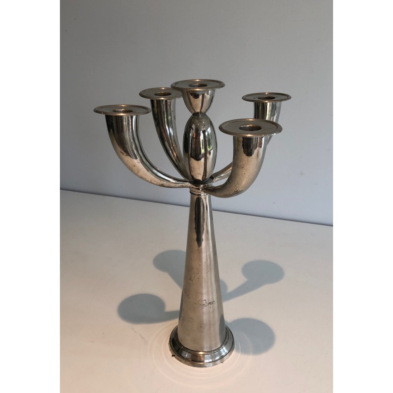 Candelabro prateado Vintage, 1970