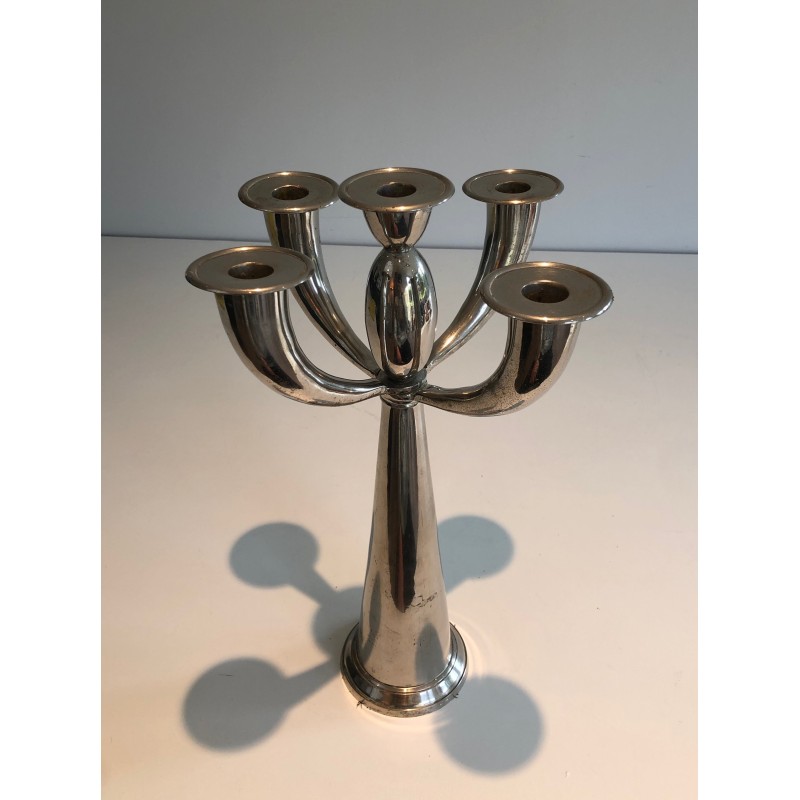 Candelabro prateado Vintage, 1970