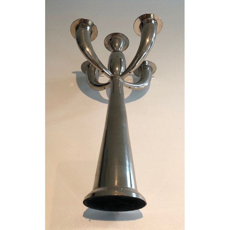 Candelabro prateado Vintage, 1970