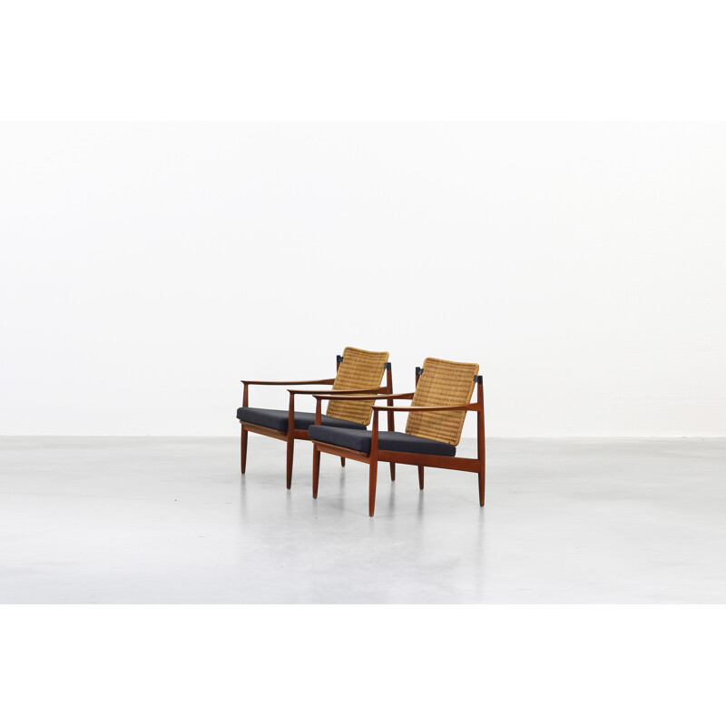 Paire de fauteuils Carl Straub Goldfeder - 1950