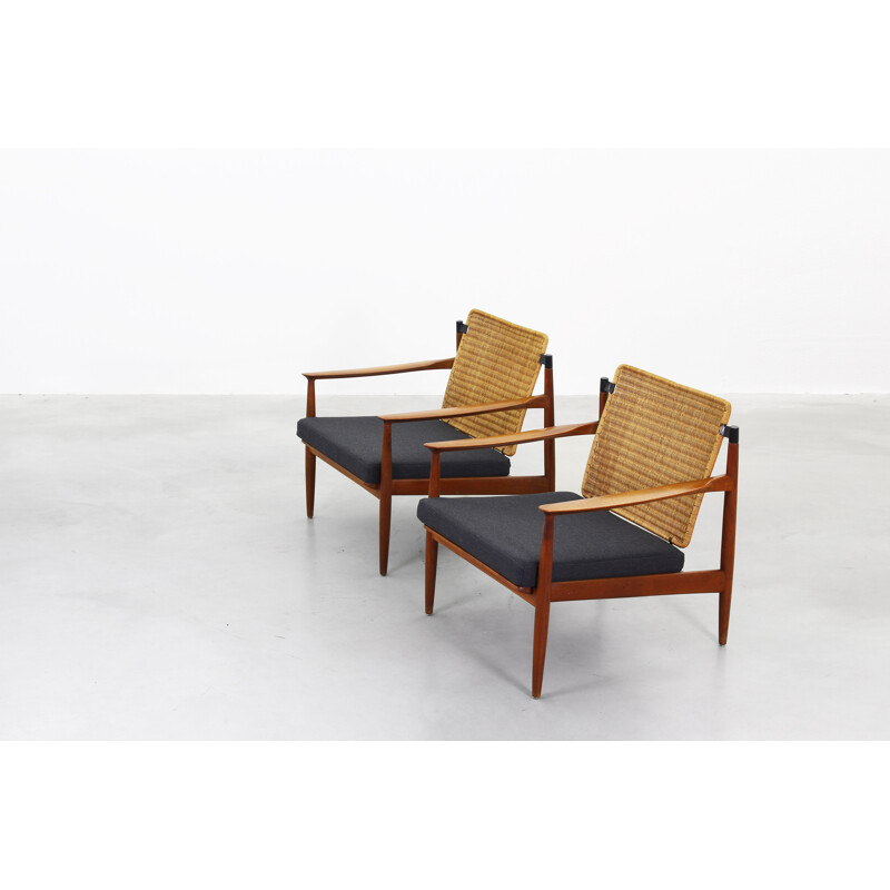 Paire de fauteuils Carl Straub Goldfeder - 1950