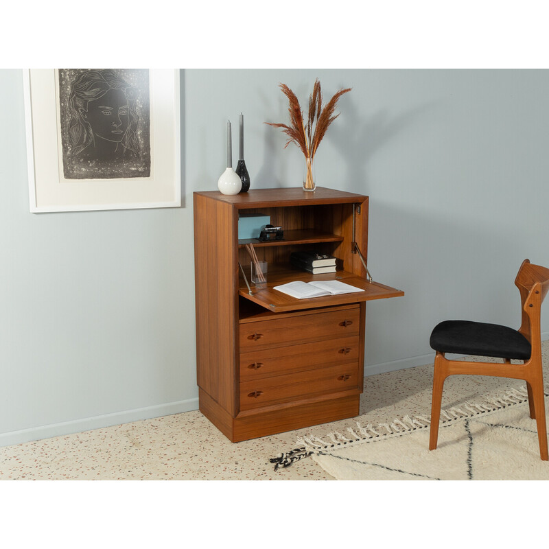 Vintage teak and wood secretary for Bramin, Denmark 1960s