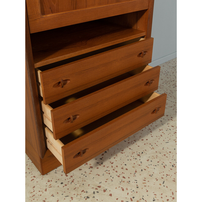 Vintage teak en houten secretaire voor Bramin, Denemarken 1960