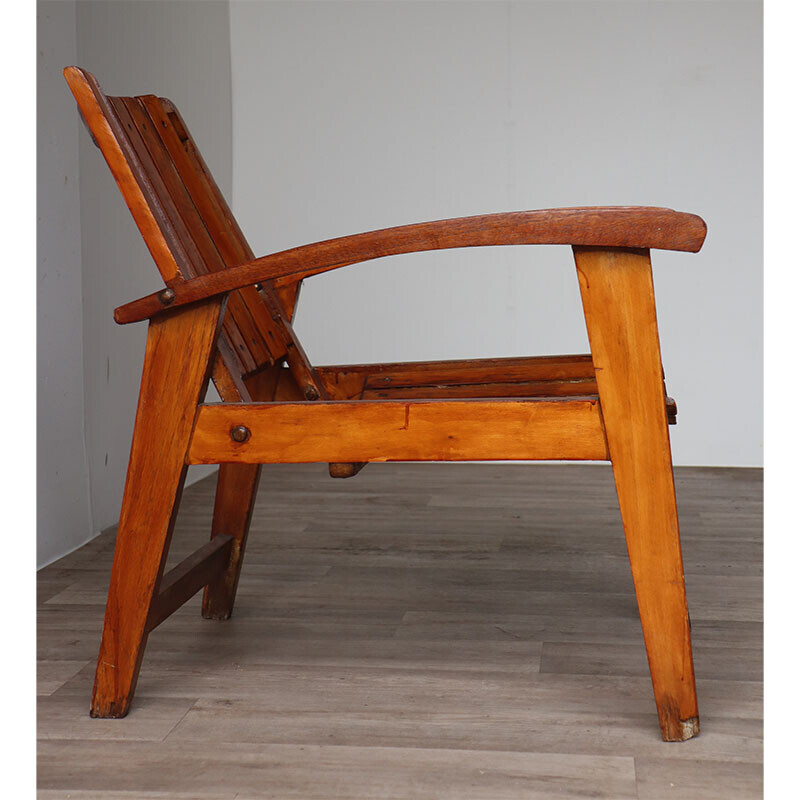 Vintage wooden armchair, 1950s