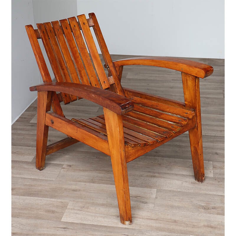 Vintage-Sessel aus Holz, 1950