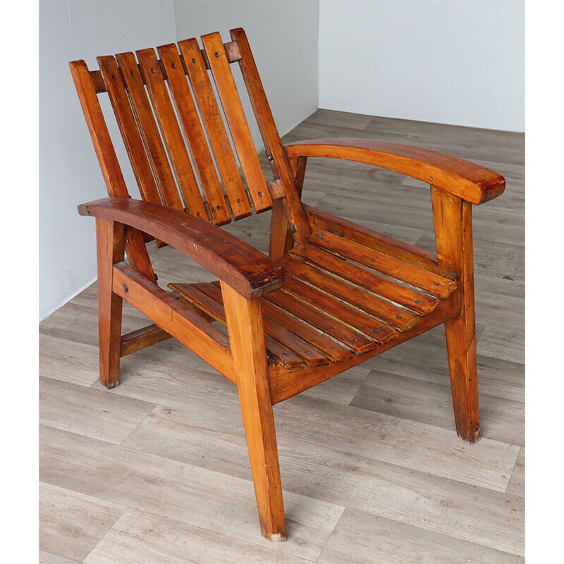 Vintage wooden armchair, 1950s