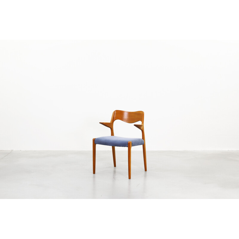 Set of six Danish teak dining chairs "55" by Niels Møller - 1960s 