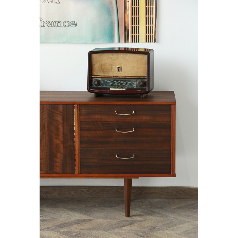 Vintage teak and walnut sideboard for Morris of Glasgow, 1960s