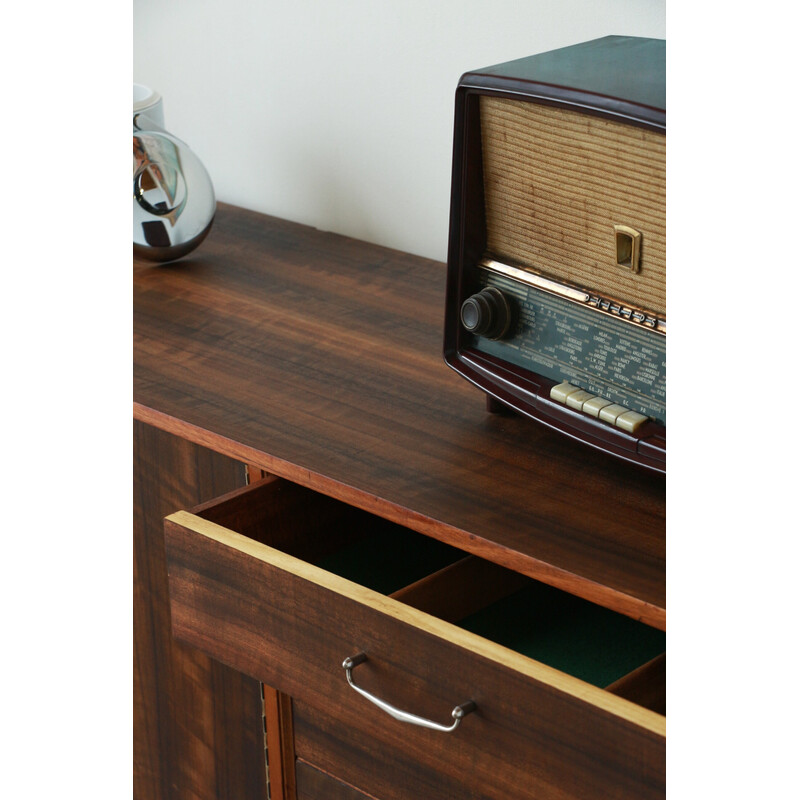 Vintage teak and walnut sideboard for Morris of Glasgow, 1960s