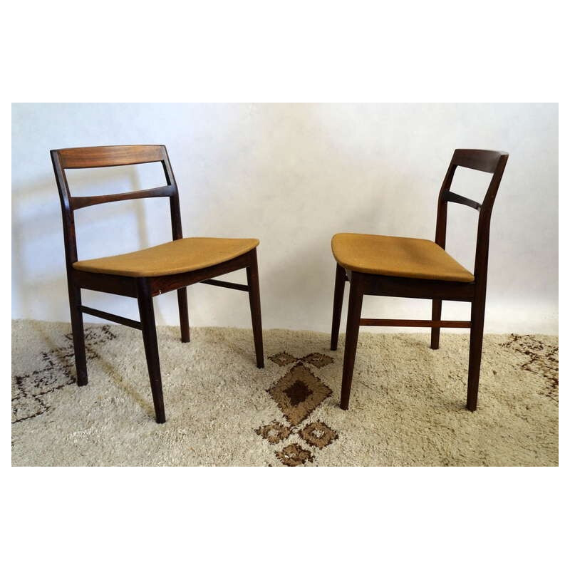 Suite de 6 chaises en palissandre - 1950