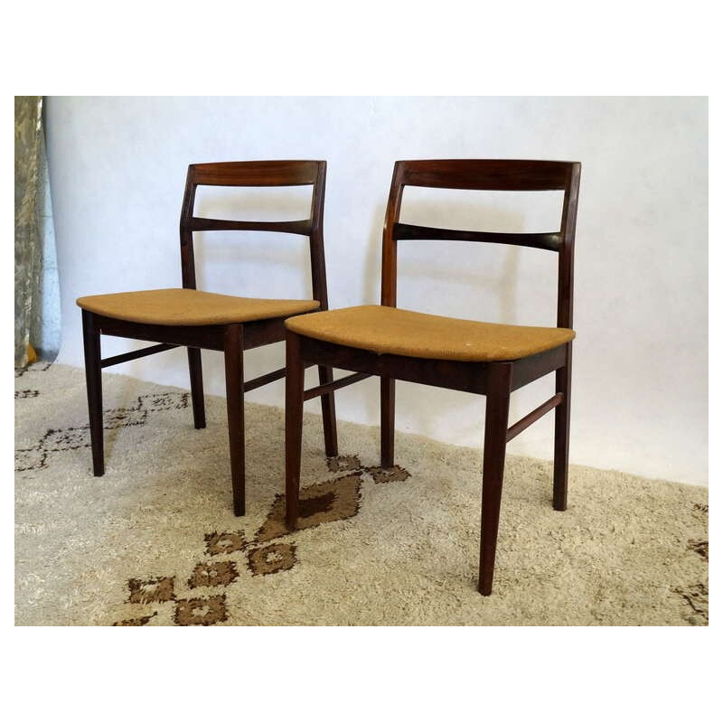 Conjunto de 6 cadeiras de pau-rosa - 1950