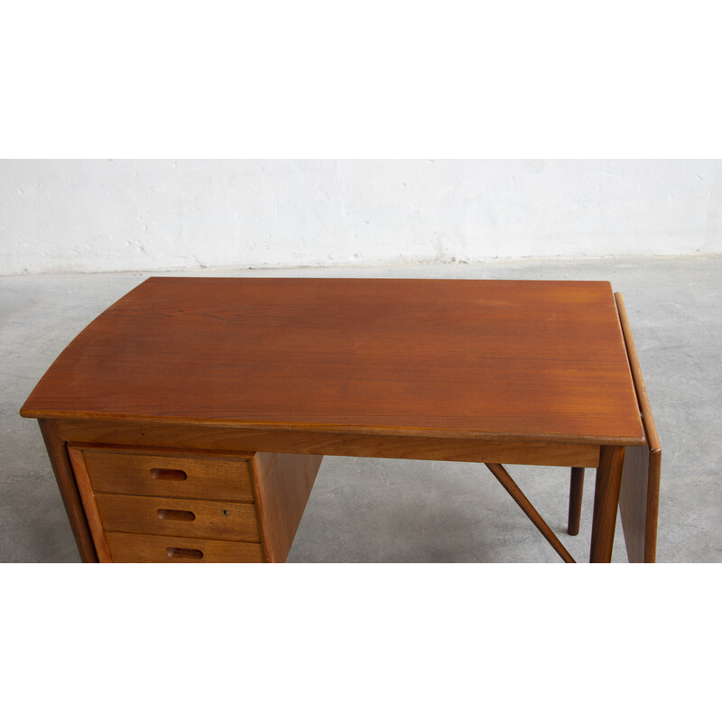 Bureau vintage Drop Leaf d'Erik Buch pour 0.D Mobler, 1960