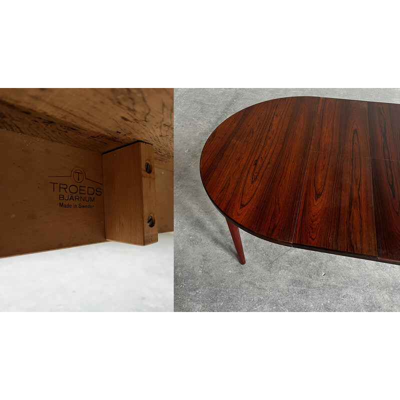 Vintage Malta rosewood table by Nils Jonsson for Troeds