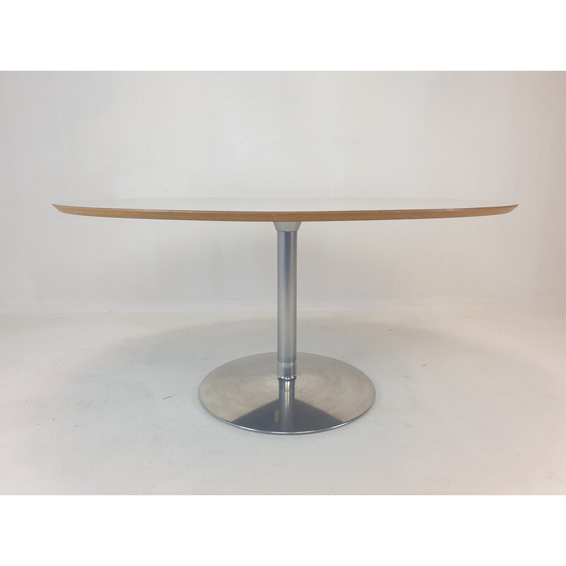 Vintage oval dining table by Pierre Paulin for Artifort, 1960s