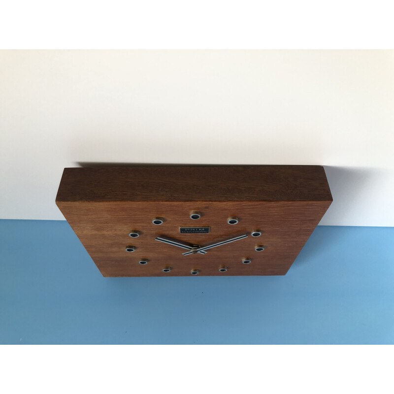 Vintage wall clock Prim, Czechoslovakia 1970s