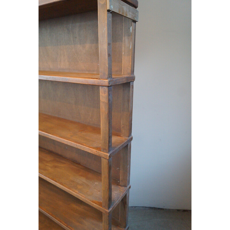 Vintage wooden grocery shelf, 1950