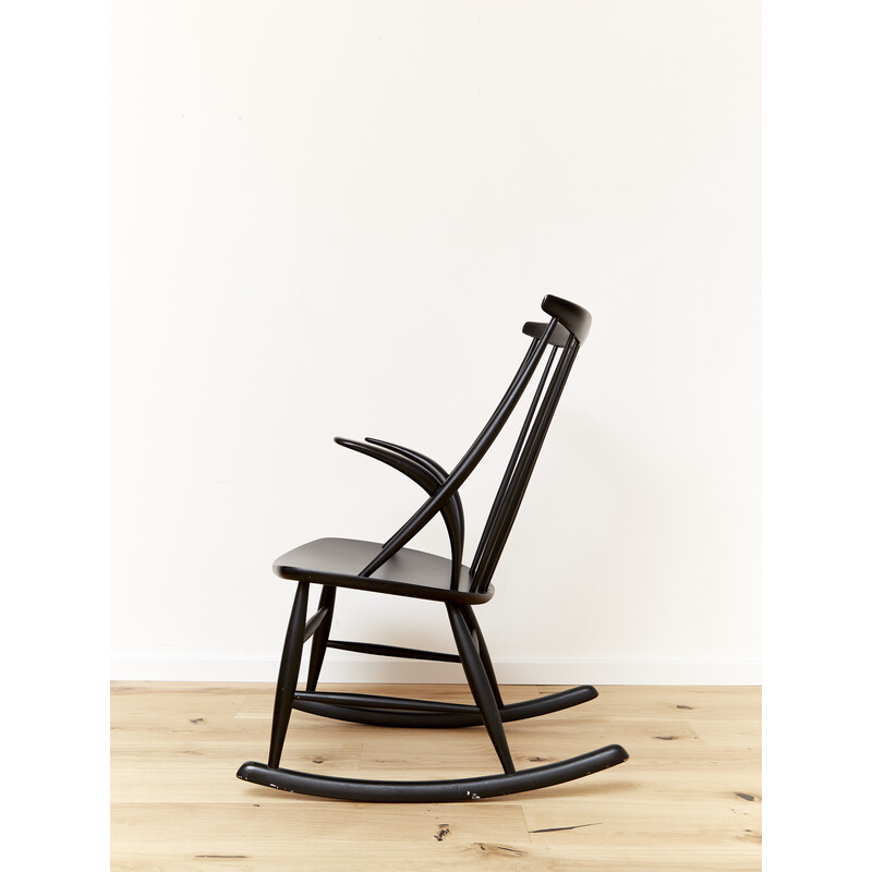 Vintage rocking chair Iw3 by Illum Wikkelsø for Niels Eilersen