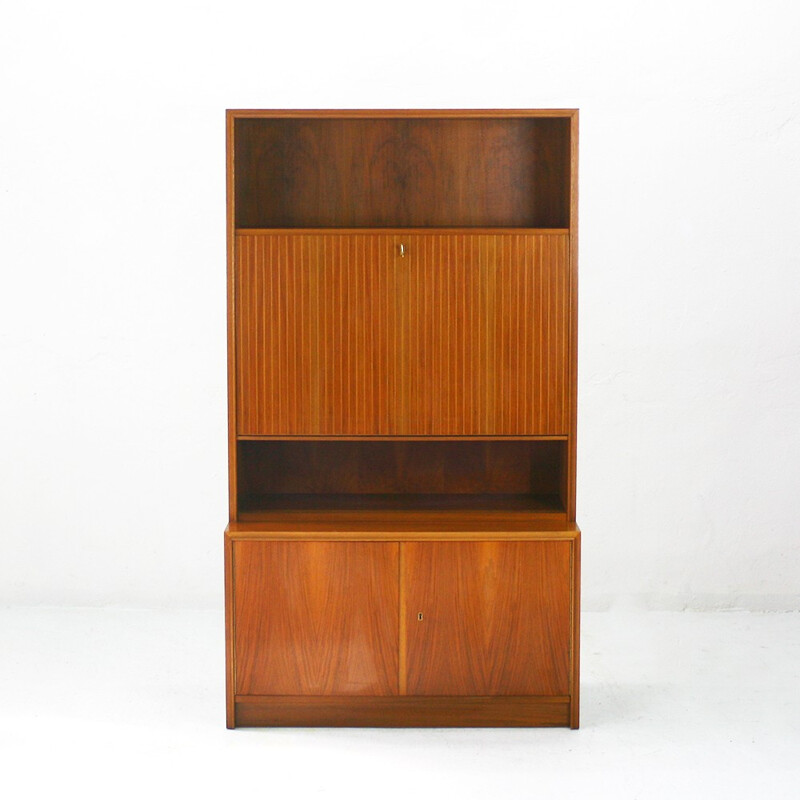 Mid-Century walnut secretary - 1960s 