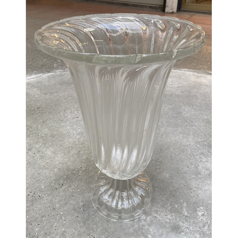 Vase vintage en verre de Murano, 1970