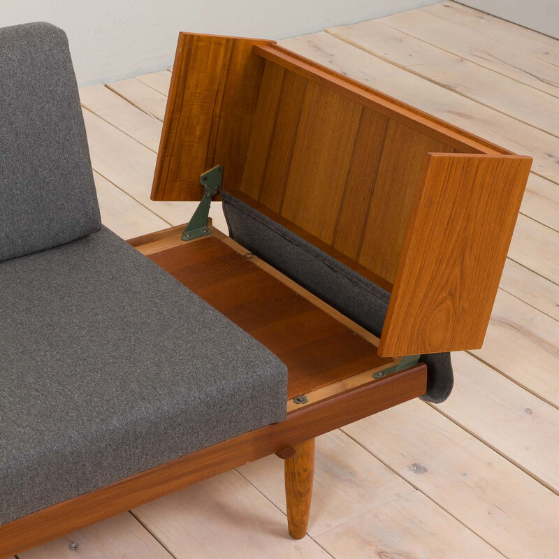 Swane vintage teak daybed von Ingmar Relling für Ekornes, 1960er Jahre